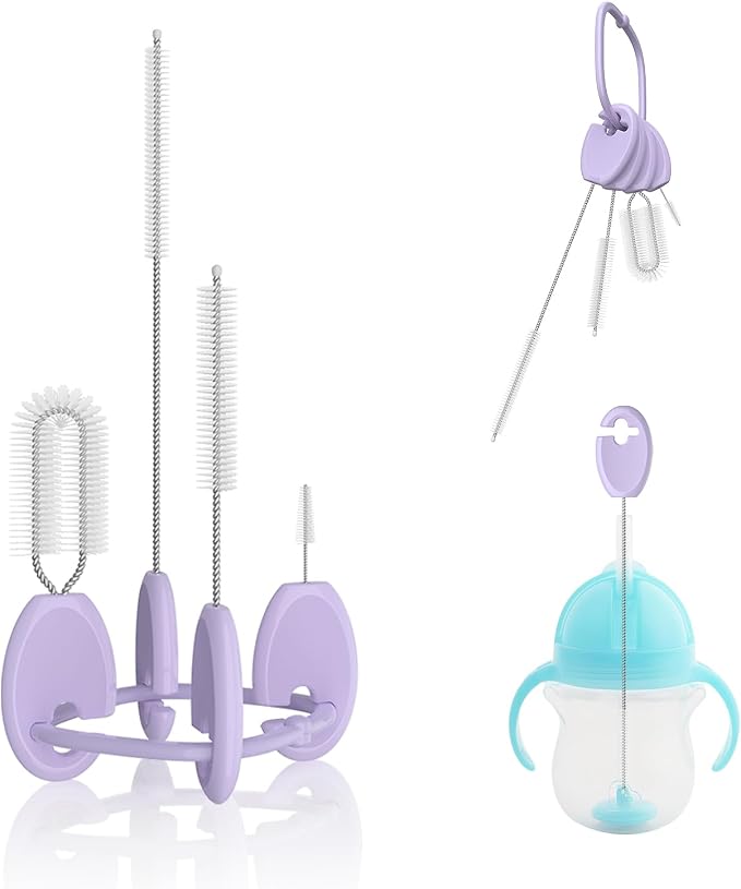 Baby Straw Brush Set, 4 Piece Cleaner Kit by VOGOGE