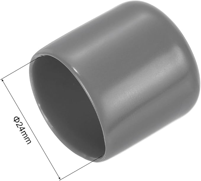 uxcell 20pcs Rubber End Caps 24mm ID Vinyl PVC Round Tube Bolt Cap Cover Screw - Image 3