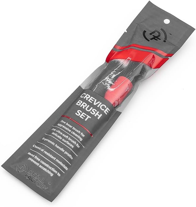 Detail Factory - Boar Hair Detailing Brush Short-Handle + Long-Handle Combo Kit - Image 2