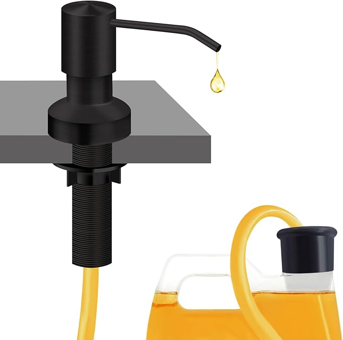 Sink Soap Dispenser for Kitchen Sink, Countertop Built in Sink Soap Dispenser by izolor