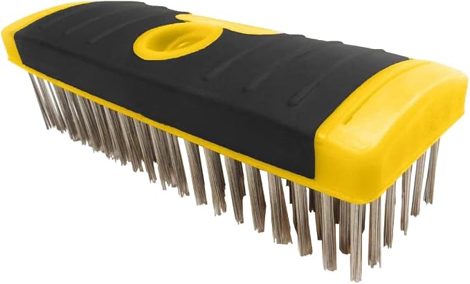 ALLWAY SB619/SS Soft-Grip Stainless Steel Wire Scrub Brush Block by ALLWAY