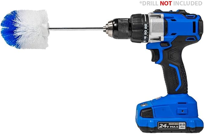 RotoScrub Long Reach Drill Brush Attachment, All Purpose by RotoScrub