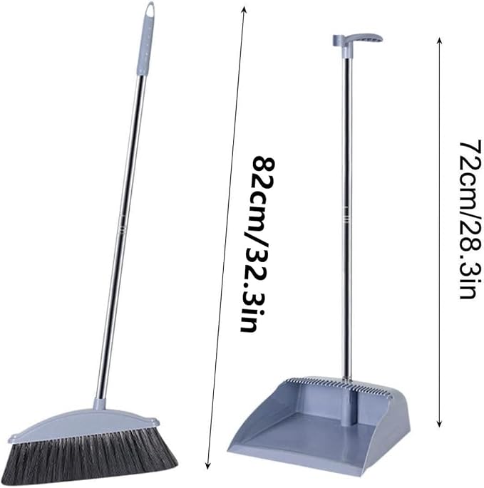 Broom with Dustpan Combo Set, Dust Pans with Long Handle, Small Brooms - Image 3