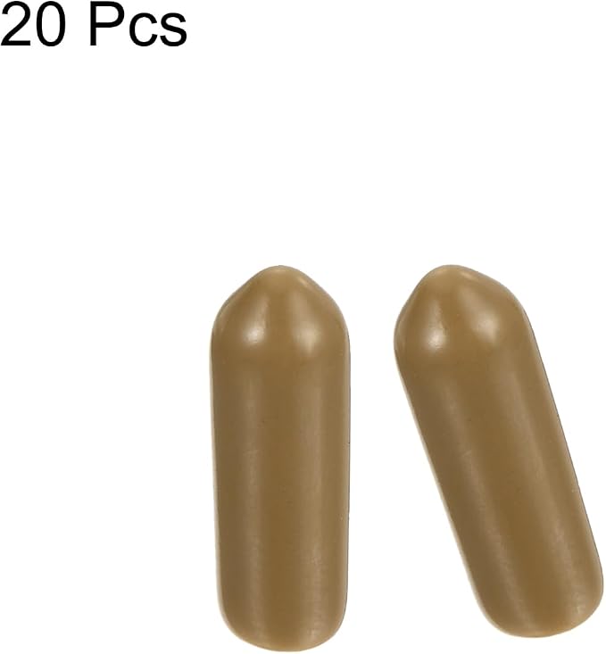 uxcell 20pcs Rubber End Caps 4mm ID Vinyl PVC Round Tube Bolt Cap Cover Screw - Image 2