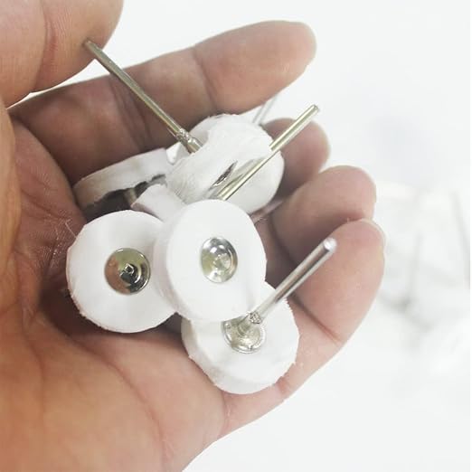 Luo ke 20 Pcs Little Buffing Wheel, 1/8 Inch Cloth Polishing Wheel - Image 4