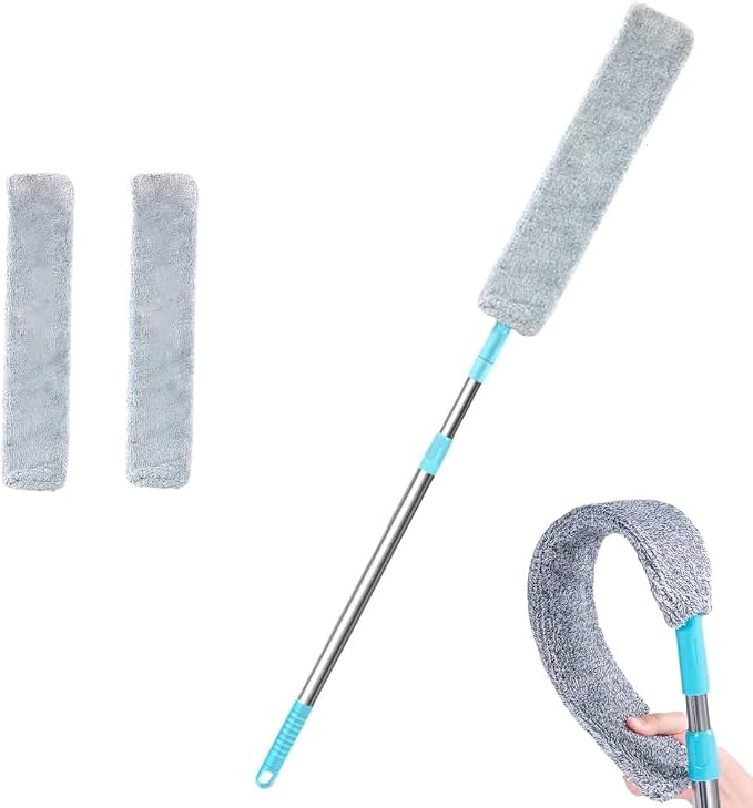Retractable Gap Duster with 60" Extension Pole, Flexible Microfiber Brush by Unknown