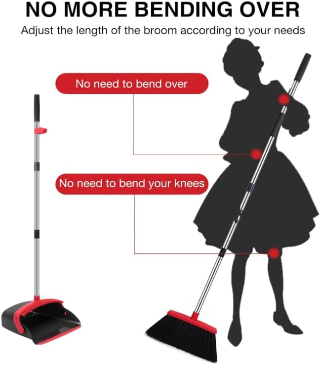 Broom and Dustpan Set – Upright Standing Broom - Image 7