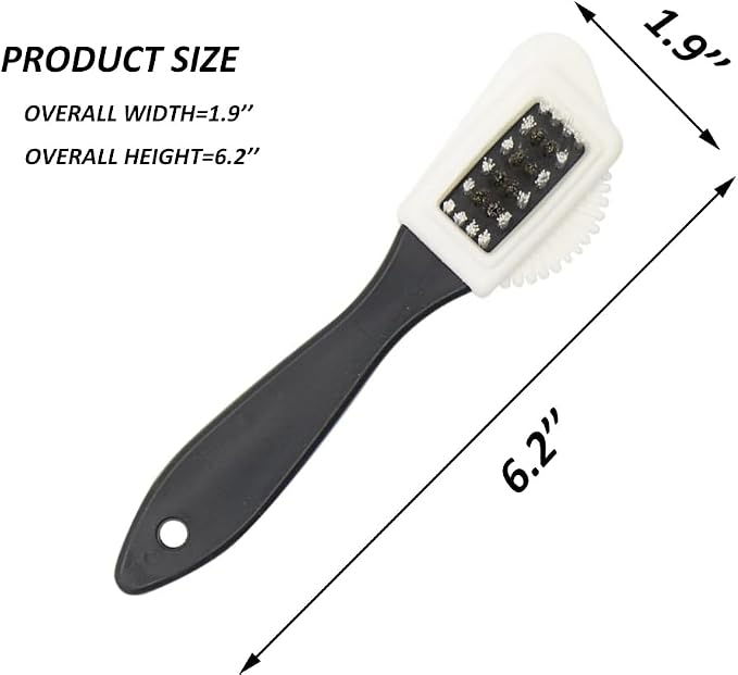 2PCS Suede Shoe Brushes, Suede & Nubuck 4-Way Leather Cleaning Brush, Nubuck - Image 2