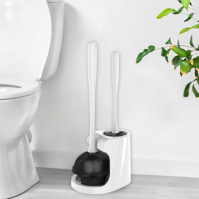 2 in 1 Toilet Brush and Plunger Set - Image 2