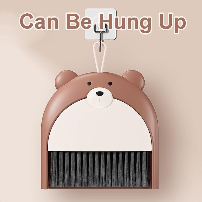 Mini Broom and Dustpan Set Cute Portable Hand Broom and Dustpan Small Dust Pan - Image 4