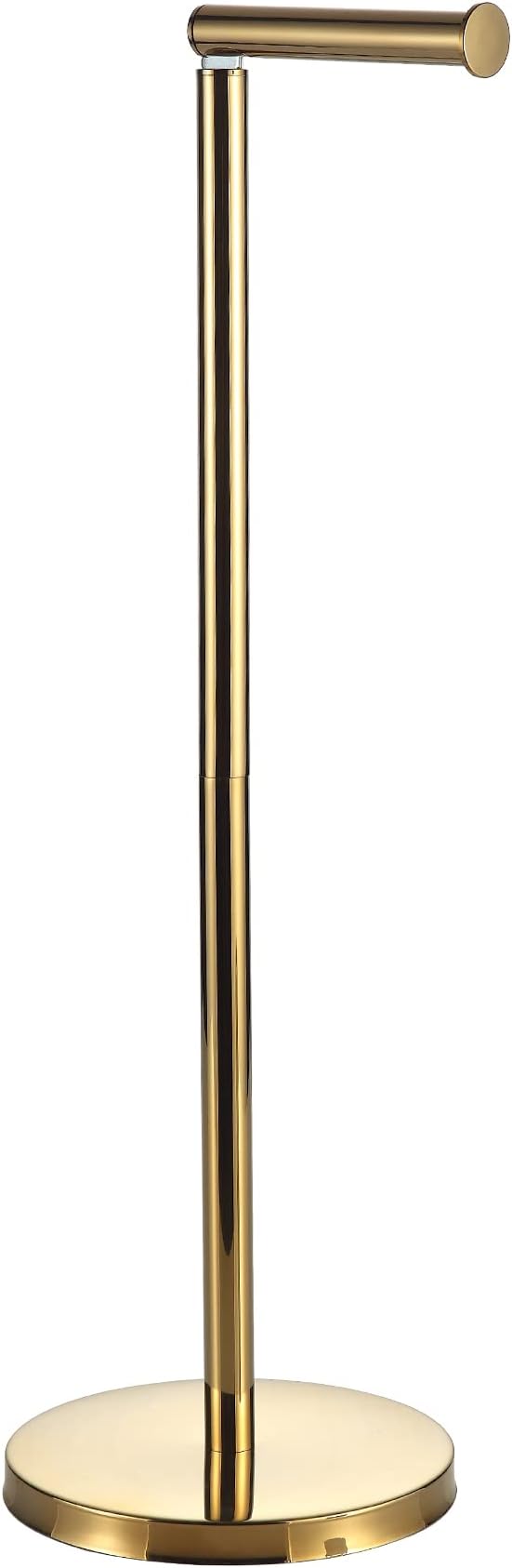 BGL Toilet Paper Holder Standing On Floor Polished Gold, Tissue Holder On Floor by BGL