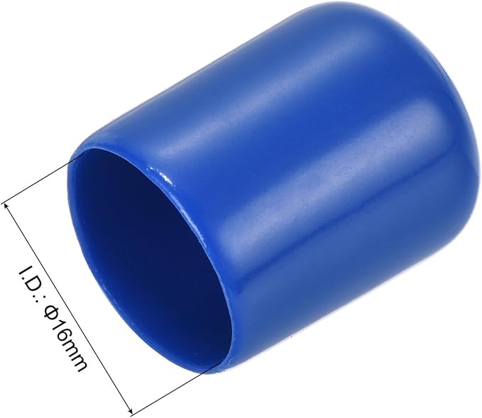 uxcell 20pcs Rubber End Caps 16mm ID Vinyl Round Tube Bolt Cap Cover Screw - Image 3
