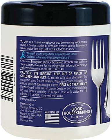 Weiman Jewelry Polish Cleaner and Tarnish Remover Wipes - Image 2