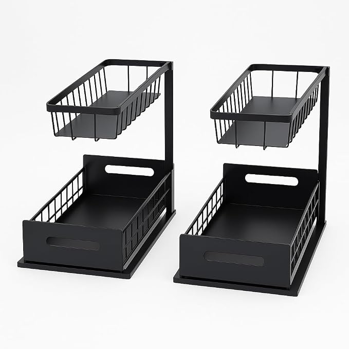 USTECH Under Sink Organizer, Cabinet Organizer, Bathroom Organizer, Under Sink - Image 9