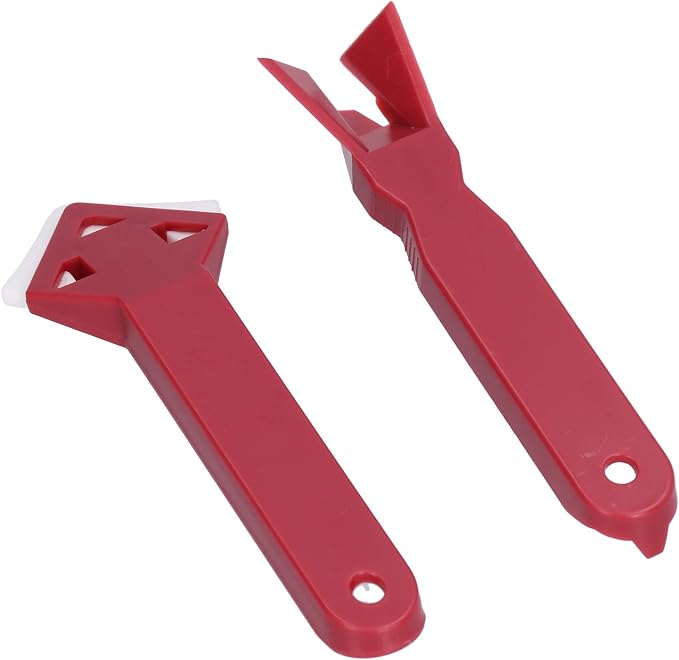 2-Pack Silicone Window Scraper Glass Glue Remover Angle Sealant Tool - Image 9