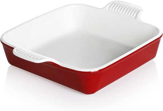 Sweejar Ceramic Baking Dish, 9 x 9 Cake Baking Pan by Sweejarco1949