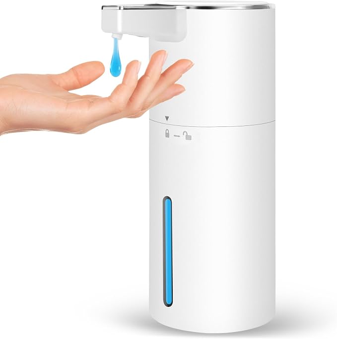 Automatic Soap Dispenser Liquid Touchless: 13.52oz/400ml Wall USB Rechargeable by GURITHEAUTOMATICSOAPDISPENS