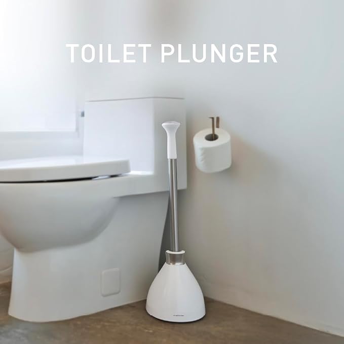 simplehuman Toilet Plunger and Caddy, Stainless Steel - Image 2