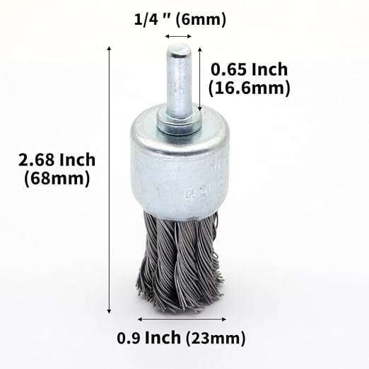 6-Piece Twisted Wire Brush Wheel Set - Image 2