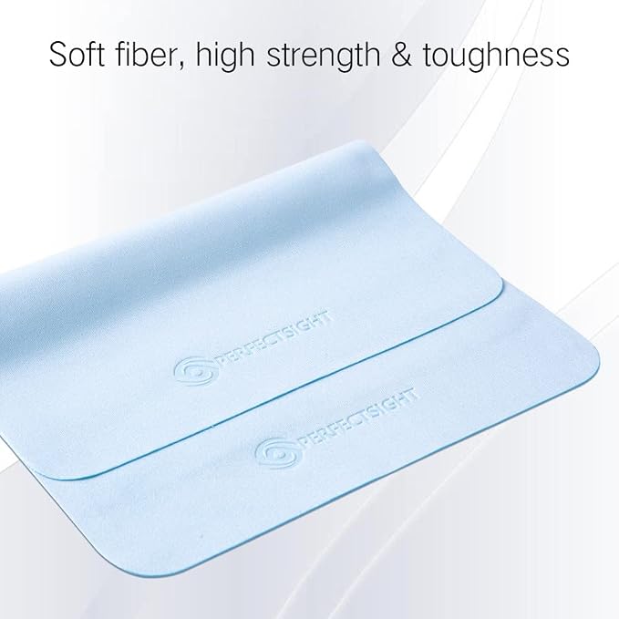 PERFECTSIGHT Microfiber Cleaning Cloths, 6 Pack Lint Free Glasses Cleaning Cloth - Image 2