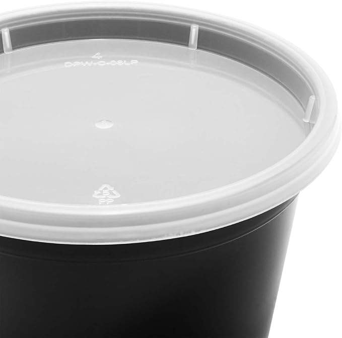 Karat [16oz - 240 ct Black PP Injection Molded Round Deli Containers - Image 5