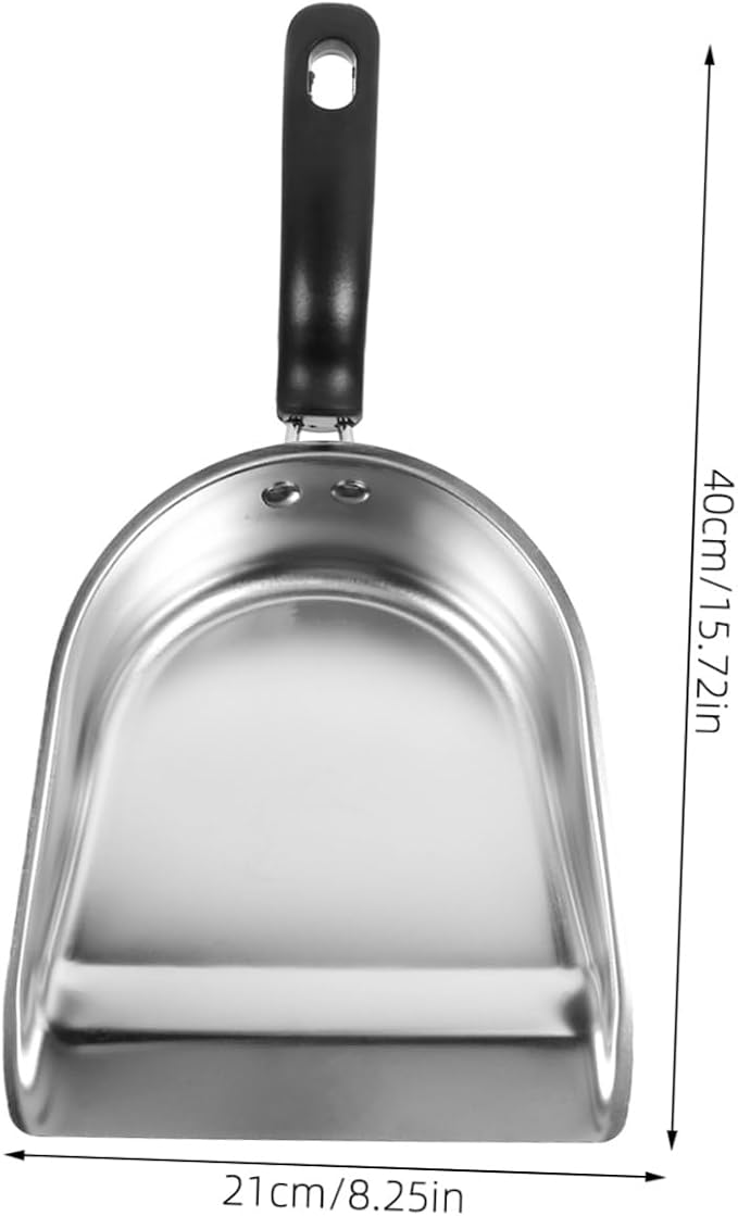 Stainless Steel Dustpan Metal Dust Pan Dustpan - Image 7