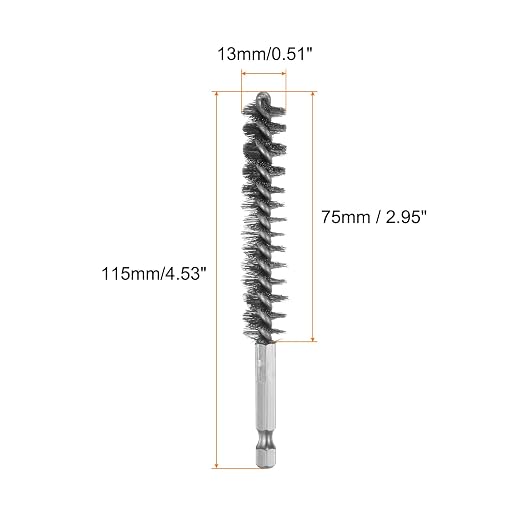 HARFINGTON 5Pcs Bore Brush Stainless Steel 13mm Dia Cleaning Twisted Wire Brush - Image 2