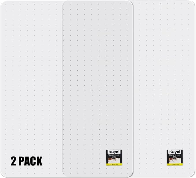 Kuyal Office Chair Mat for Carpet, 2 Pack 36x 48 Clear Heavy Duty Computer by Kuyal