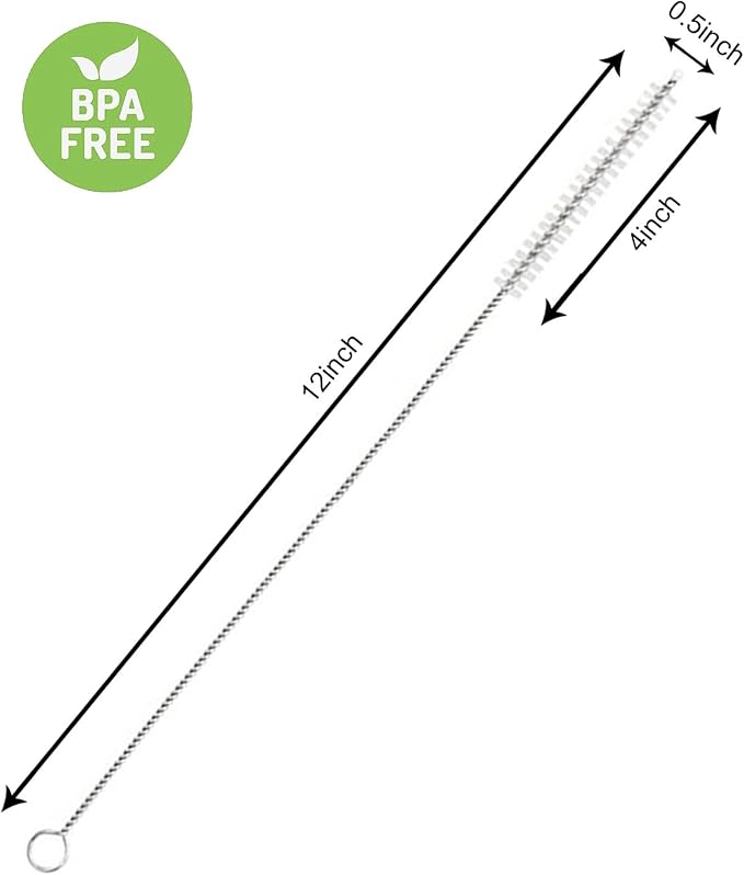6 Pack Straw Cleaner Brush for Stanley, Reusable Extra Long Straw Cleaner for - Image 2