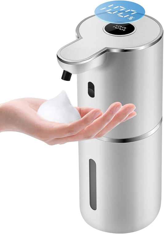 Automatic Foaming Soap Dispenser 12.8oz, Rechargeable & 6 Levels Foaming by Unknown