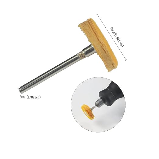 Luo ke 20 Pcs Little Buffing Wheel, 1/8 Inch Cloth Polishing Wheel - Image 2