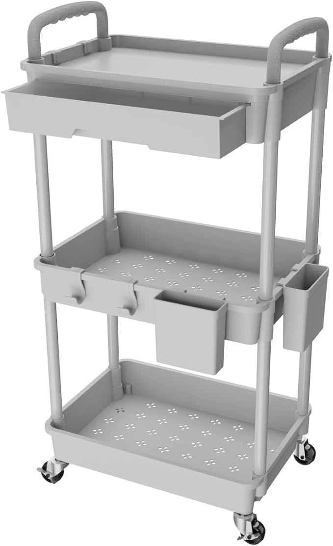 3 Tier Rolling Utility Cart by REBECAT