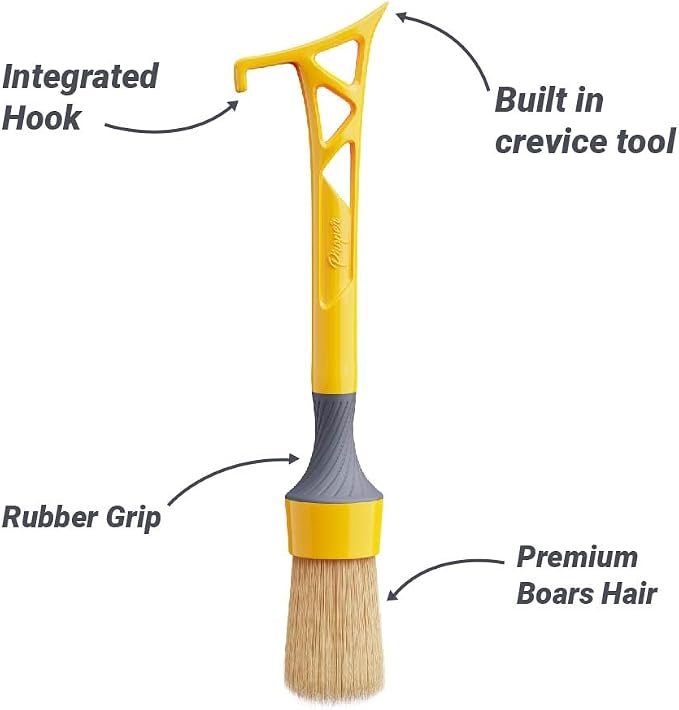 Ultra Soft Boars Hair Detailing Brush, 3 in 1 Patent Pending Design, Detail - Image 5