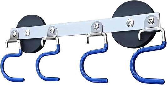 Magnetic Mop Broom Holder Wall Mount Heavy Duty No Drill Over the Door Broom by WSOQYEO