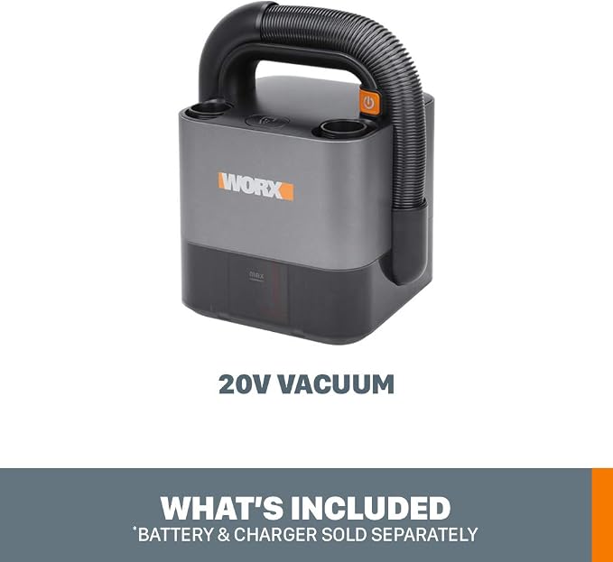 WORX WX030L.9 20V Power Share Cordless Cube Vac Compact Vacuum, Bare Tool Only - Image 5