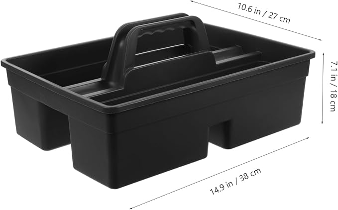 balacoo 1pc Compartment Plastic Cleaning Tool Carrier Compact Organizer - Image 2