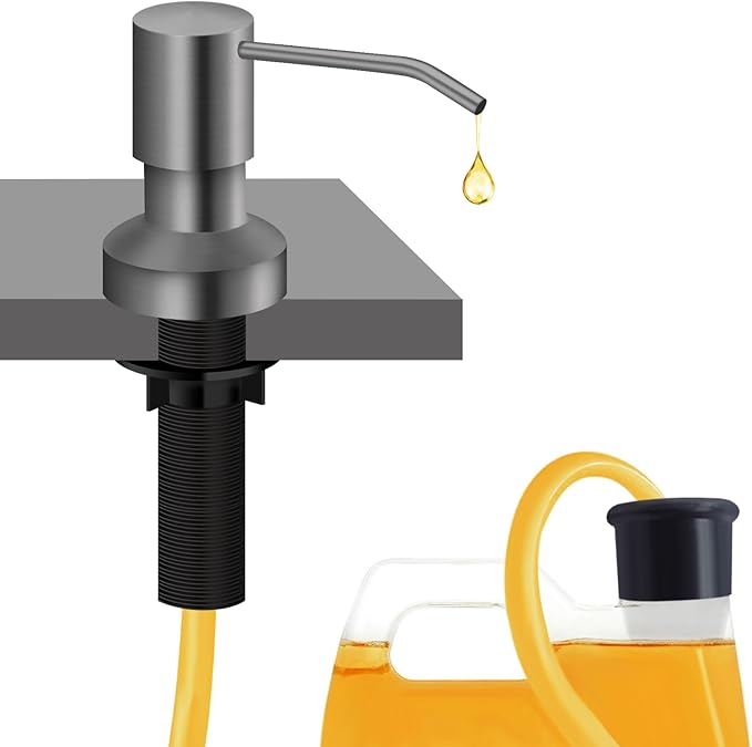 Sink Soap Dispenser for Kitchen Sink, Countertop Built in Sink Soap Dispenser by izolor