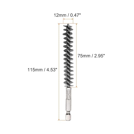HARFINGTON Stainless Steel Bore Brush 12mm Dia Cleaning Wire Brush - Image 2