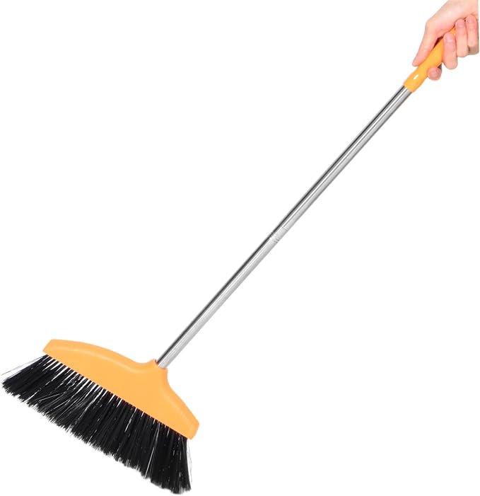 Unomor Stainless Steel Handle Soft Bristle Broom - Image 3