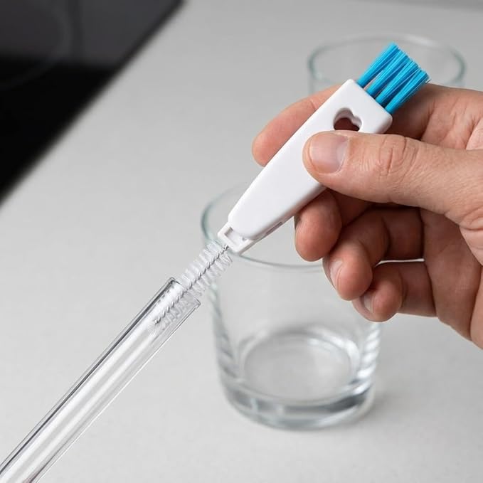 3 in 1 Cup Lid Gap Cleaning Brush Set, Mutipurpose Tiny Silicone Cup Holder - Image 5
