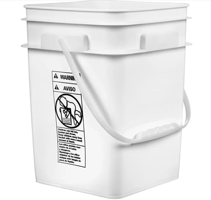 House Naturals 4 Gallon Square Food Grade Bucket Pail - Image 5