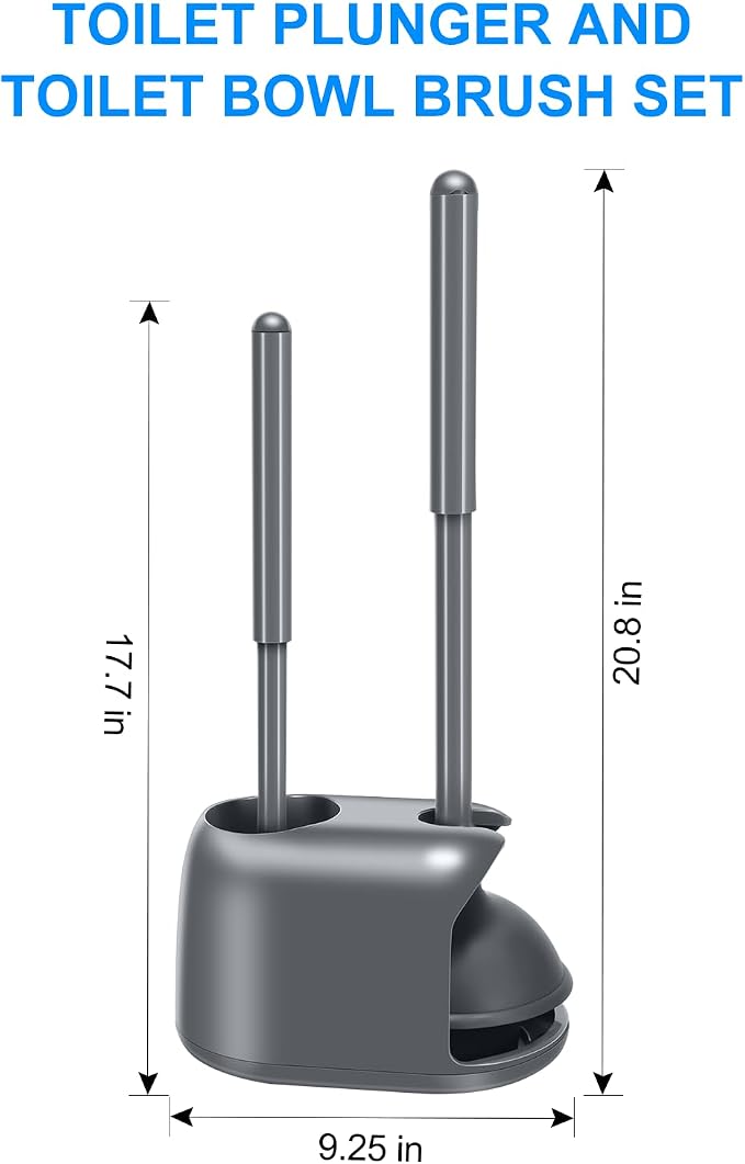 SetSail Toilet Brush and Plunger Set, 3 Pack Toilet Plungers - Image 2