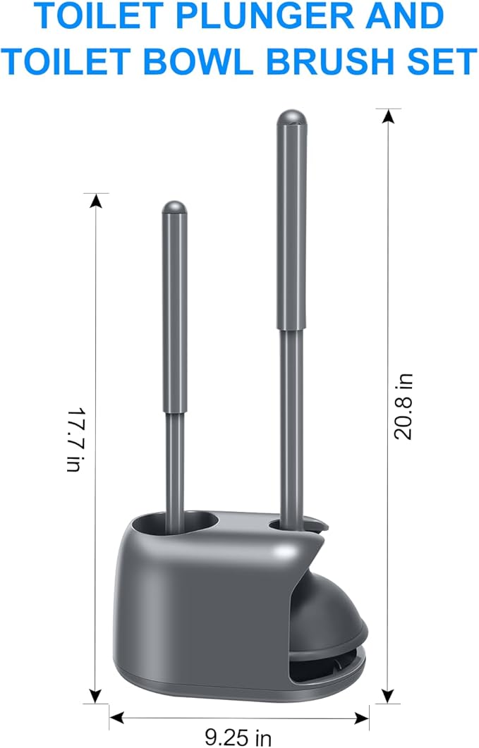 SetSail Toilet Brush and Plunger Set, 2 Packs Toilet Plungers - Image 2
