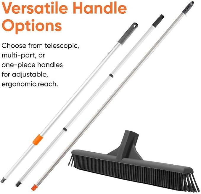 Superio Silicone Broom Head – Carpet Rake & Rubber Broom - Image 7