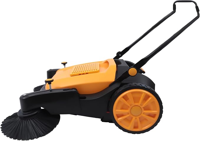Industrial Floor Sweeper Machine 41" Hand Push Broom Large Area Outdoor - Image 2