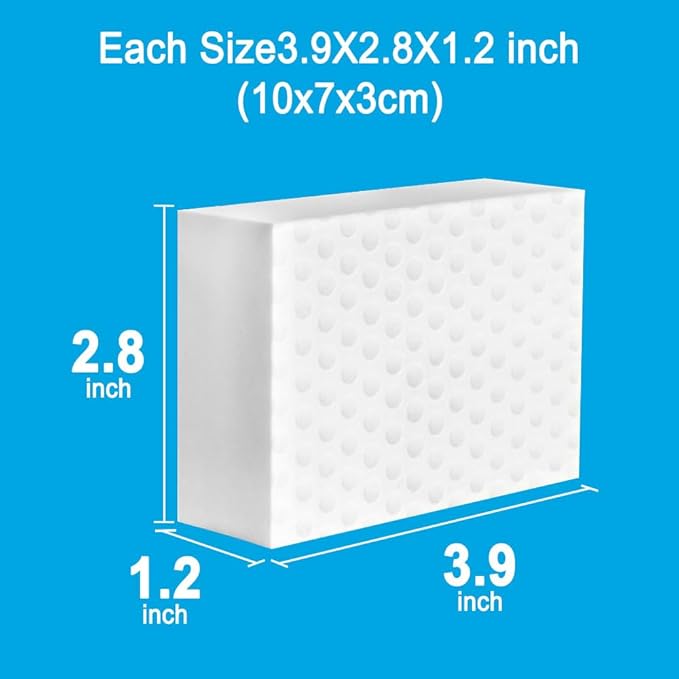 10 Pack Magic Sponge Eraser 3X Thick and Long Lasting Melamine Cleaning Sponges - Image 6