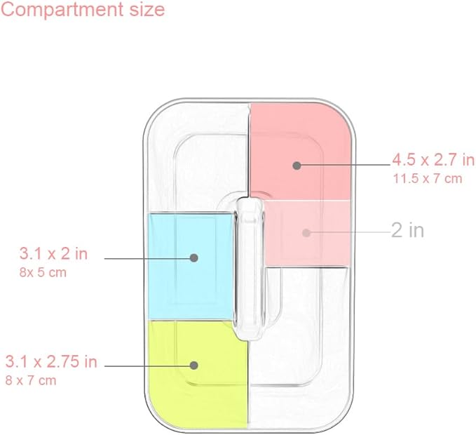 Clear Thickened Portable Caddy Tote, Shower Caddy - Image 3