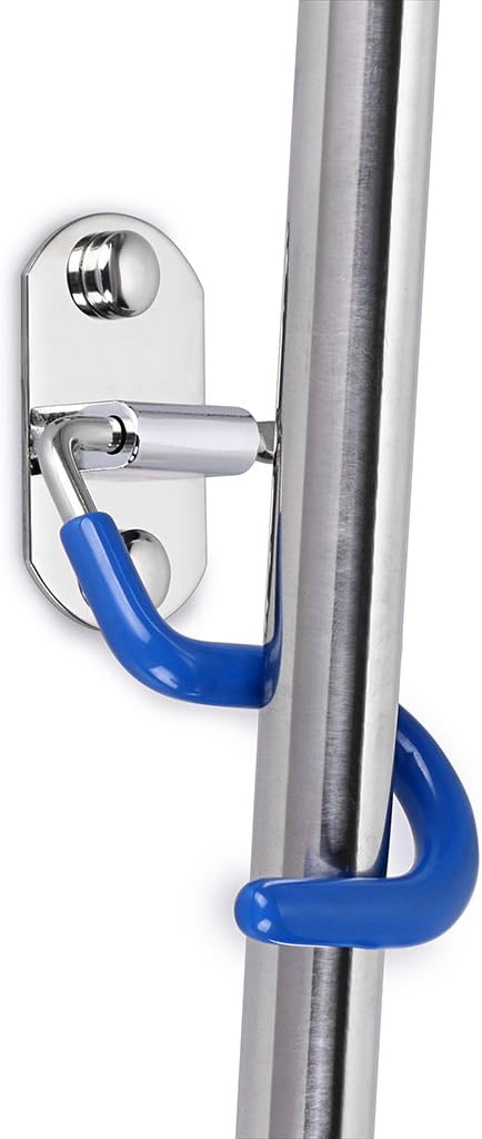 Sumnacon Mop Broom Holder Organizer, Space Saver Brooms Mops Rakes Hooks Rack - Image 6