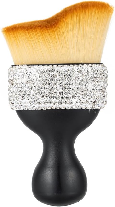 Bling Car Interior Dust Brush, Glitter Diamond Crystal Soft Bristles Dusting by GSRYPC