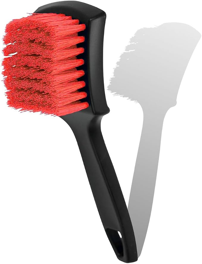 8.3×2.5 Inch Car Wash Brush, Soft Bristle Short Handle Carpet Cleaning Brush by Unknown